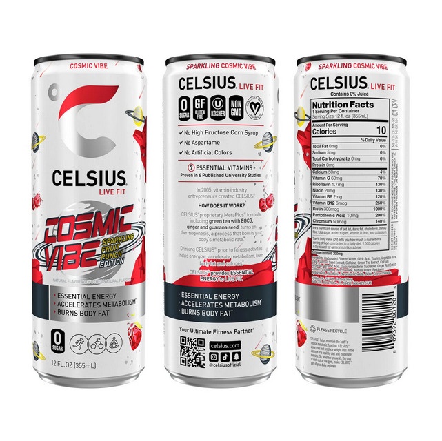 Celsius Space Vibe Variety Pack 12 Fluid Ounce (Pack of 18) thumbnail