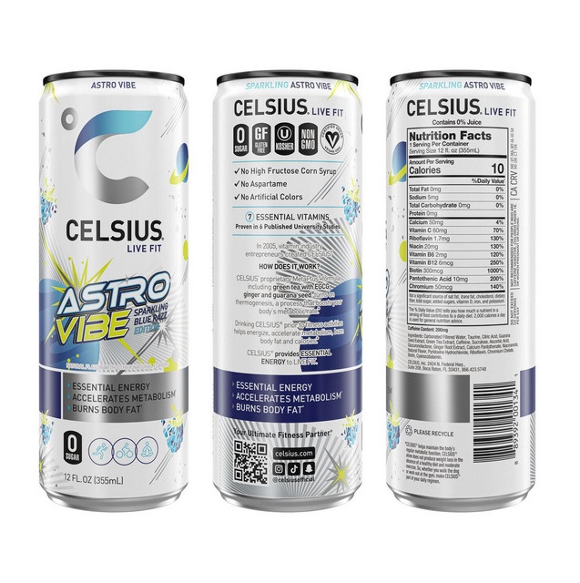 Celsius Space Vibe Variety Pack 12 Fluid Ounce (Pack of 18) thumbnail