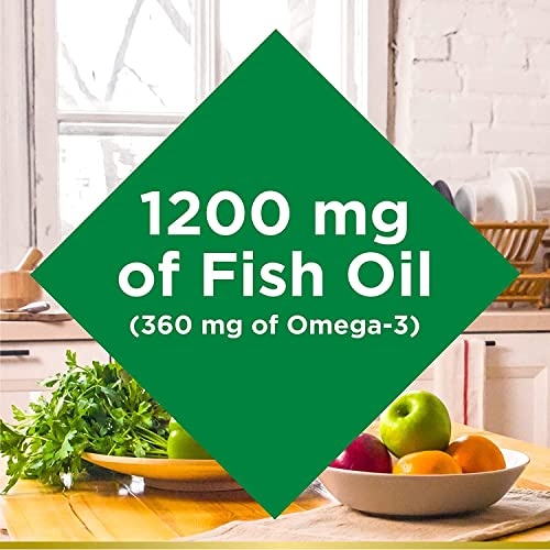 Nature's Bounty Fish Oil, Supports Heart Health, 1200 Mg, Rapid Release Softgels, 200 Ct (Pack of 2) thumbnail