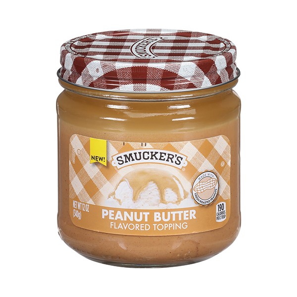 Smucker S Peanut Butter Flavored Ice Cream Topping  12 Oz. Jar