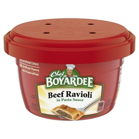 Chef Boyardee Beef Ravioli in Tomato & Meat Sauce 7.5 Oz. Bowl
