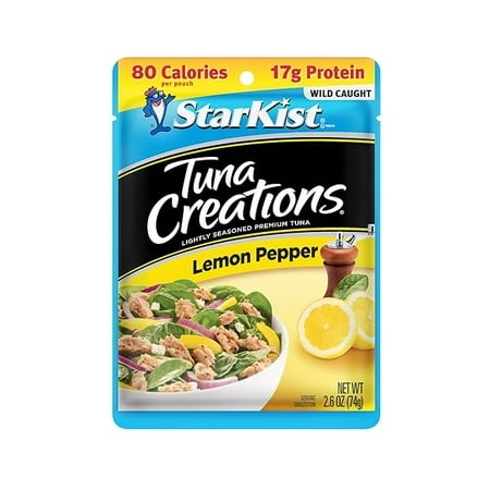 Starkist Tuna Creations Lemon Pepper Pouch  2.6 Oz  6 Pack