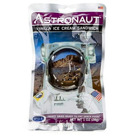 Backpacker S Pantry Astronaut Foods .. .. Freeze-Dried Ice Cream .. Sandwich  .. NASA Space .. Dessert  Vanilla  .. One .. Serving Pouch Multi 102207