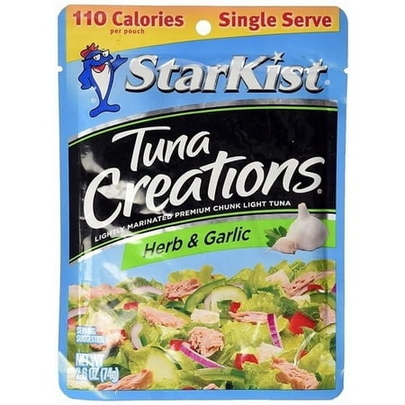 Starkist Tuna Creations Herb and Garlic Pouch  2.6 Oz  2 Pack