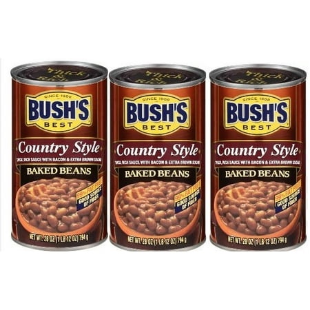 Bush S Country Style Baked Beans - 28oz Pack of 3