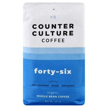 Counter Culture Coffee Forty-Six Organic Whole Bean Coffee  12 Oz Pack of 6