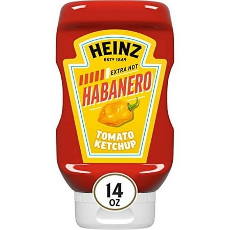 Heinz Tomato Ketchup Blended with Habanero  14 Oz Squeeze Bottle
