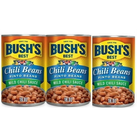 Bush S Pinto Beans in Mild Chili Sauce - 16oz Pack of 3