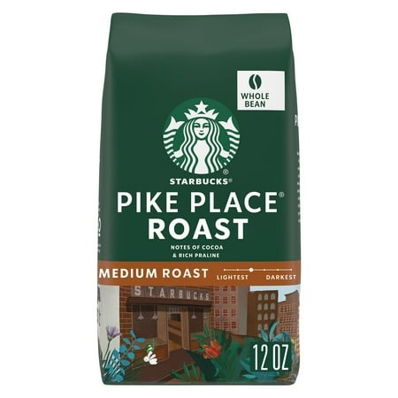 Starbucks Whole Bean Coffee Medium Roast Pike Place Roast - 12 Oz Pack of 3