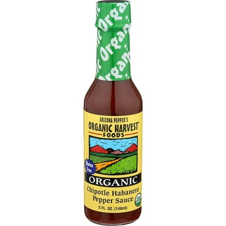Organic Harvest Foods Arizona Peppers Organic Sauce Chipotle Habanero Pepper -- 5 Fl Oz Pack of 2