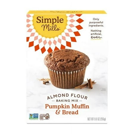 Simple Mills Almond Flour Baking Mix  Pumpkin Muffin & Bread Mix - Gluten Free  Plant Based  Paleo Friendly  9 Ounce (Pack of 1)