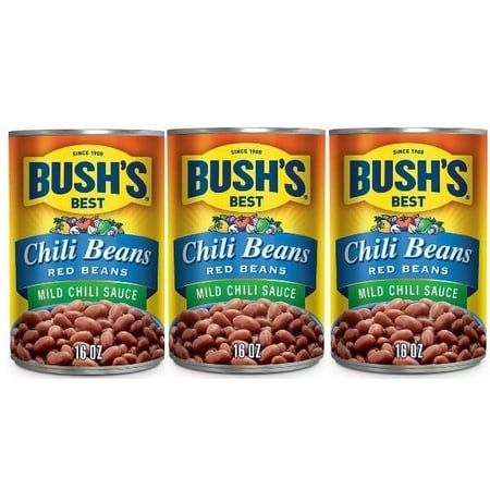Bush S Red Beans in Mild Chili Sauce - 16oz Pack of 3
