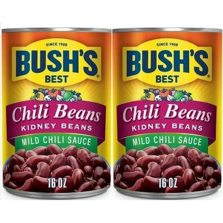 Bush S Kidney Beans in Mild Chili Sauce - 16oz Pack of 2