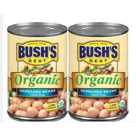 Bush S Organic Garbanzo Beans - 15 Oz (Pack of 2)