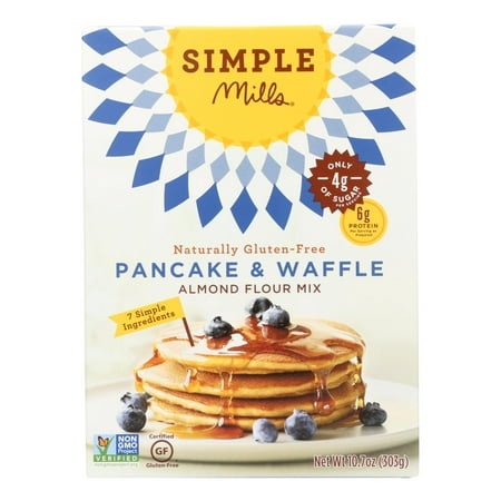 Simple Mills Almond Flour Pancake and Waffle Mix  10.7 Oz  6 Count