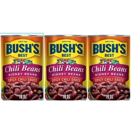Bush S Kidney Beans in Spicy Chili Sauce - 16oz Pack of 3