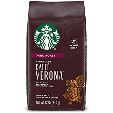 Starbucks Dark Roast Whole Bean Coffee — Caffè Verona — 100% Arabica — 6 Bags (12 Oz. Each)