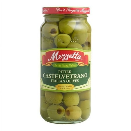 Mezzetta Pitted Castelvetrano Olives 16 Oz Pack of 2