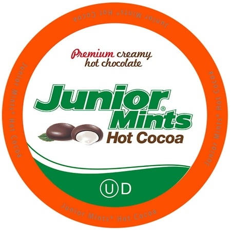 Tootsie Roll Junior Mints Hot Cocoa Pods  Compatible with Keurig K Cup Brewers  Perfect Peppermint Hot Chocolate Gift  Candy Junior Mints Hot Cocoa  4