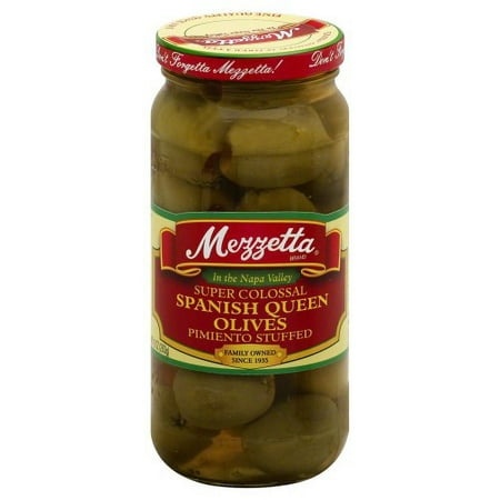 Mezzetta Mezzetta Spanish Colossal Queen Olives with Minced Pimento (Pack of 2)