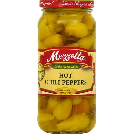 Mezzetta Hot Chili Peppers  16 Oz