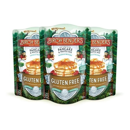 Deliciously Wholesome Gluten-Free Pancake and Waffle Mix by Birch Benders - Made with Nutritious Brown Rice Flour  Potato  Cassava  Almond  and Cane S