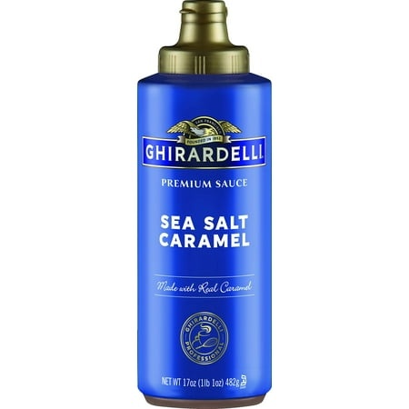 Ghirardelli Chocolate Company Sea Salt Caramel Sauce Squeeze Bottle  16 Oz