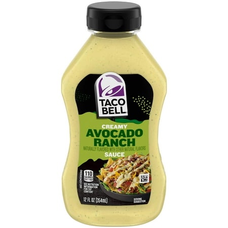 Taco Bell Creamy Avocado Ranch Sauce  12 Ounce