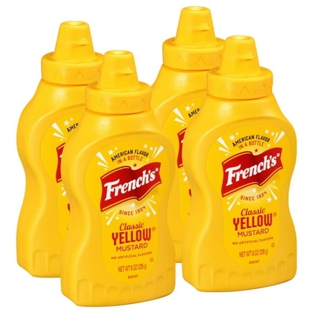 French S Classic Yellow Mustard  8 Oz (Pack of 4)