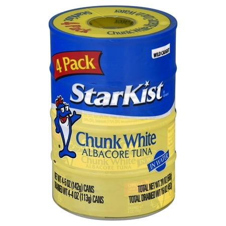 Starkist Chunk White Tuna in Water 5 Oz Can  4 Count  Pack of 1