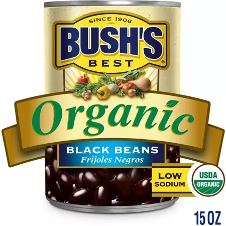Bush S Organic Black Beans - 15oz