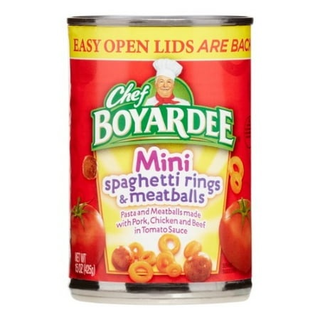 Chef Boyardee Mini Spaghetti Rings and Meatballs (Pack of 48)