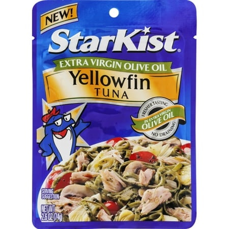 StarKist Selects Yellowfin Tuna in Extra Virgin Olive Oil  2.6 Ounce Pouch (Pack of 10)