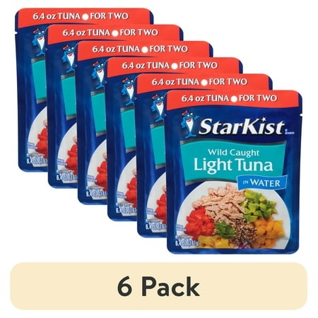 (6 Pack) StarKist Chunk Light Tuna in Water  6.4 Oz. Pouch