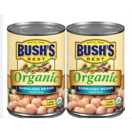 Bush S Organic Garbanzo Beans - 15 Oz (Pack of 2)