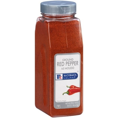 Mccormick Culinary Ground Red Pepper  16 Oz - One 16 Ounce Container of Red Pepper Seasoning  Made from Dried Ground Red Chili Peppers for a Zesty Fla