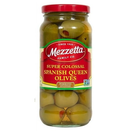 Mezzetta Spanich Queen Olives  Super Colossal Pimento Stuffed  10 Ounce