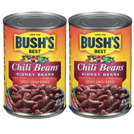 Bush S Best Chili Beans  Kidney Beans  Spicy Chili Sauce  16.0 OZ  Pack of 2