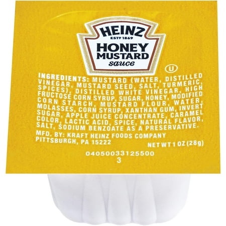 Heinz Honey Mustard Sauce (1 Oz Packets  Pack of 100)