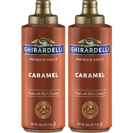 Ghirardelli Caramel Flavored Sauce 16 Oz. Squeeze Bottle (Pack of 2)