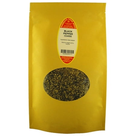Marshalls Creek Spices Black Pepper Coarse Ground 16 Ounce Xl Eco Friendly Kraft Stand-up Pouch