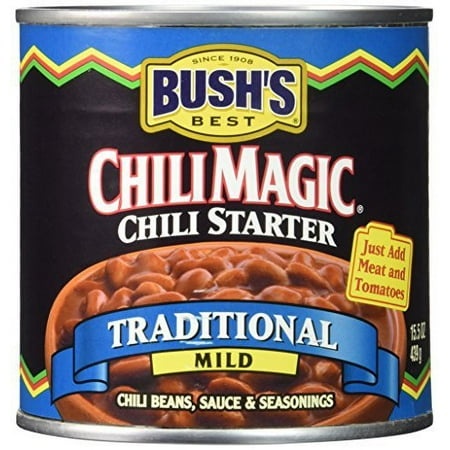 Bush S Best Chili Magic Traditional Mild Chili Starter (Case of 12) by Bush S Best