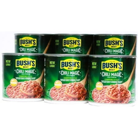 Bush S Best Chili Magic  Chili Starter  Texas Medium  (Pack of 6)