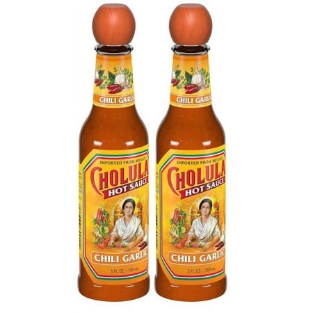 Cholula Chili Garlic Hot Sauce  5 Fl Oz  Pack of 2