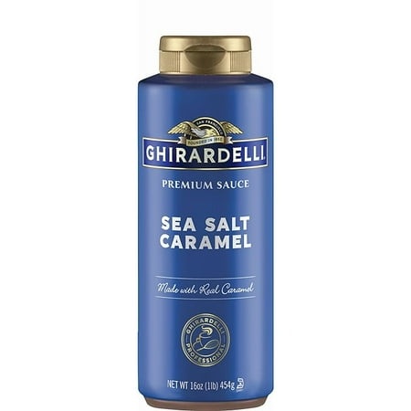 Ghirardelli Chocolate Company Sea Salt Caramel Sauce Squeeze Bottle  16 Oz