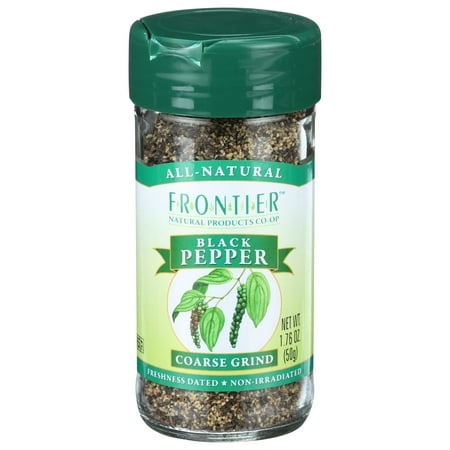 Frontier Herb Black Coarse Ground Pepper  1.69 Ounce -- 6 per Case
