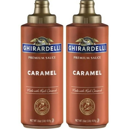Ghirardelli Caramel Flavored Sauce 16 Oz. Squeeze Bottle (Pack of 2)