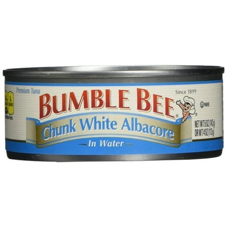 Bumble Bee Chunk White Albacore Tuna in Water  5 Ounce (Pack of 8) - Wild Caught Tuna - 26G Protein per Serving - Non-Gmo Project Verified  Gluten Fre