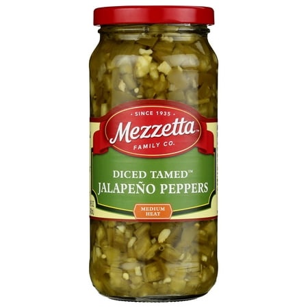 (Pack of 6) Mezzetta Diced Tamed Jalapeo Peppers  16 Fl Oz