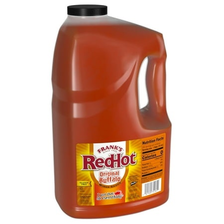 Frank S RedHot Original Buffalo CI30 Wings Sauce  1 Gal - 1 Gallon Bulk Container of Buffalo Hot Sauce with a Bold  Spicy Flavor Perfect for Wings  Dr